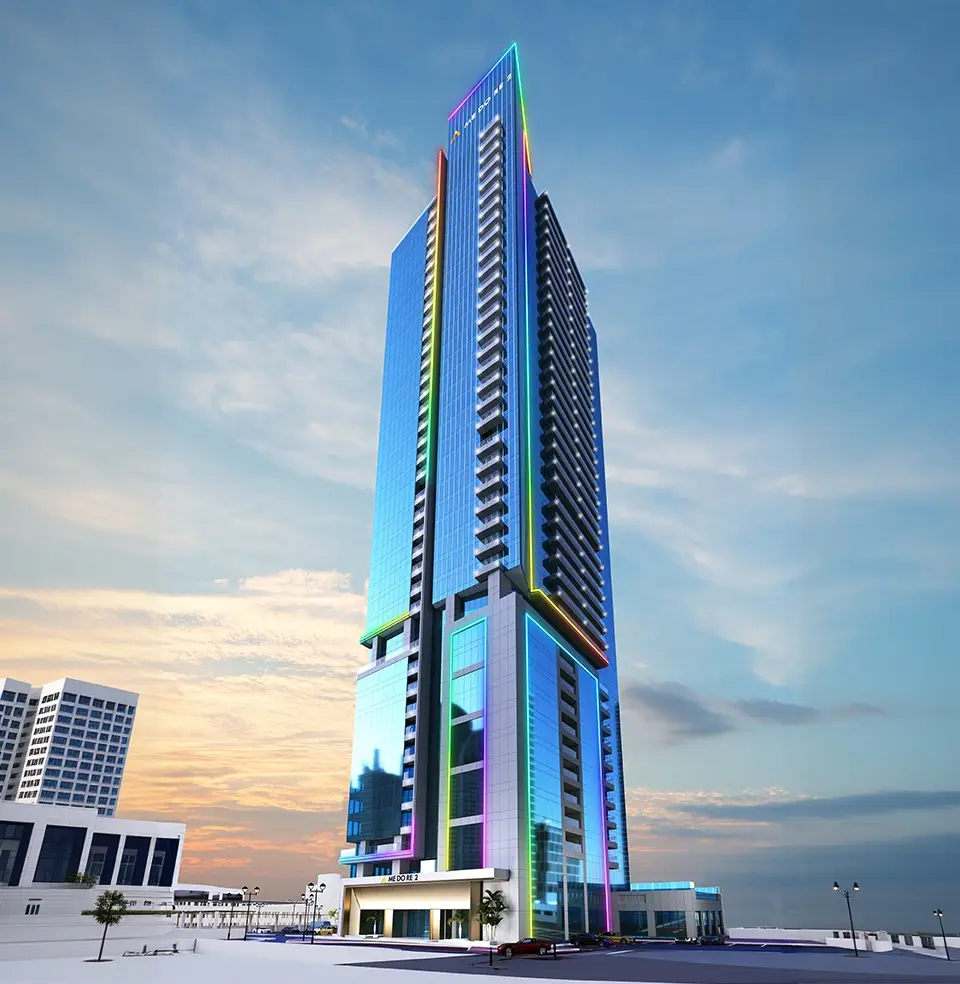 Residential Exterior shown in the ME DO RE "Me Do Re 2" project catalogue, Jumeirah Lake Towers (JLT), Dubai