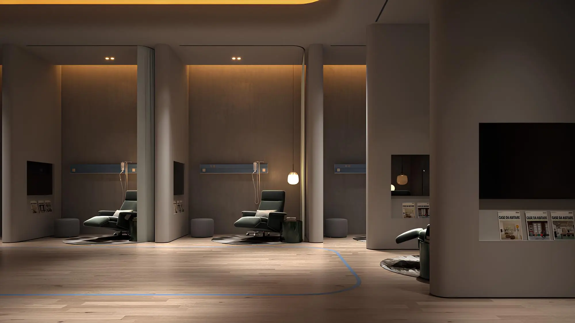 Wellness treatment rooms shown in the ARADA PROPERTIES "Akala Hotel & Residences" project catalogue, DIFC (Dubai International Financial Center), Dubai