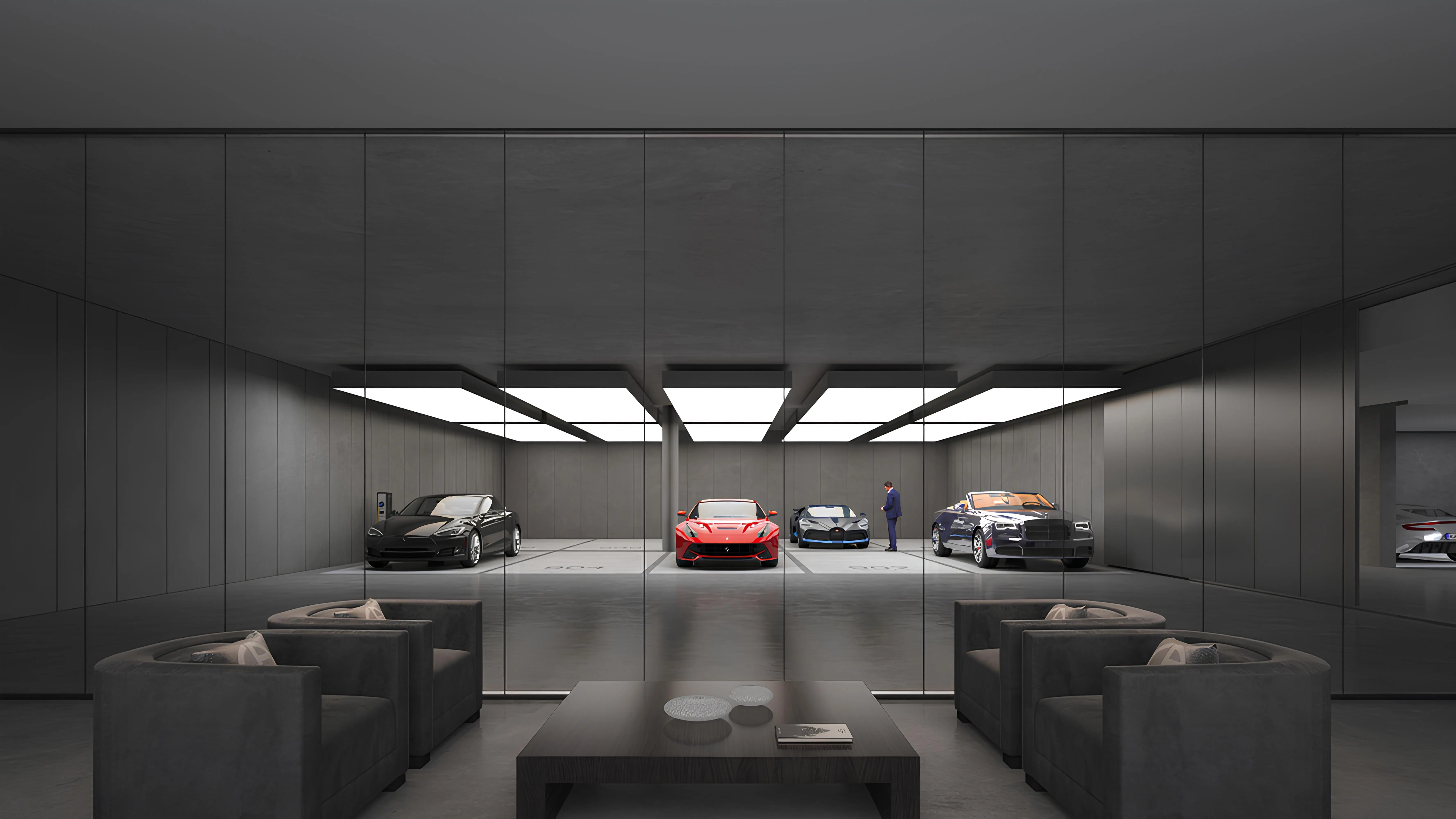 Parking shown in the ARADA PROPERTIES "Armani Beach Residences" project catalogue, Palm Jumeirah, Dubai