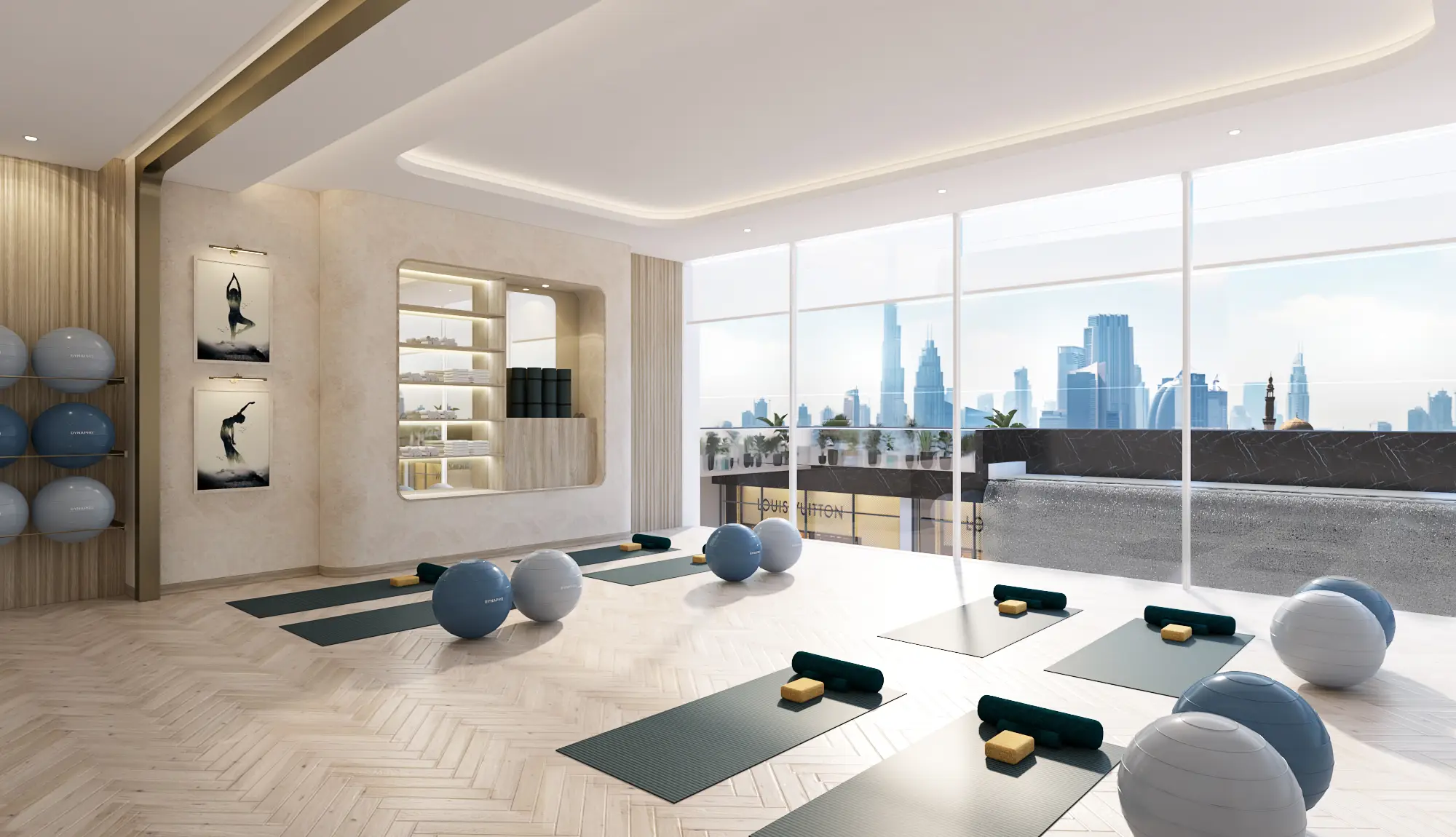 Yoga shown in the AZIZI "Riviera" project catalogue, Azizi Riviera at Meydan One, Dubai