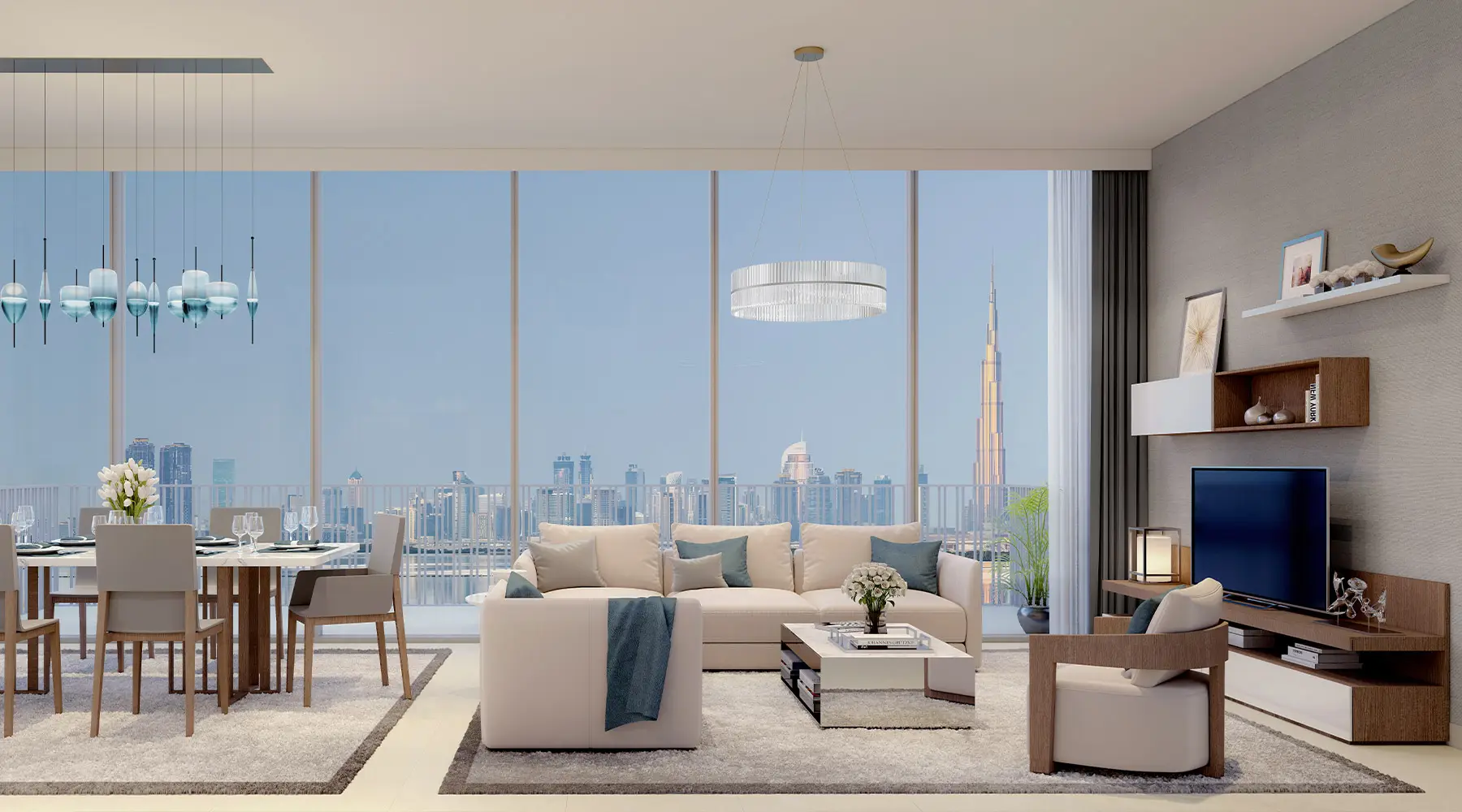 Living shown in the EMAAR "Harbour Gate" project catalogue, Dubai Creek Harbour, Dubai