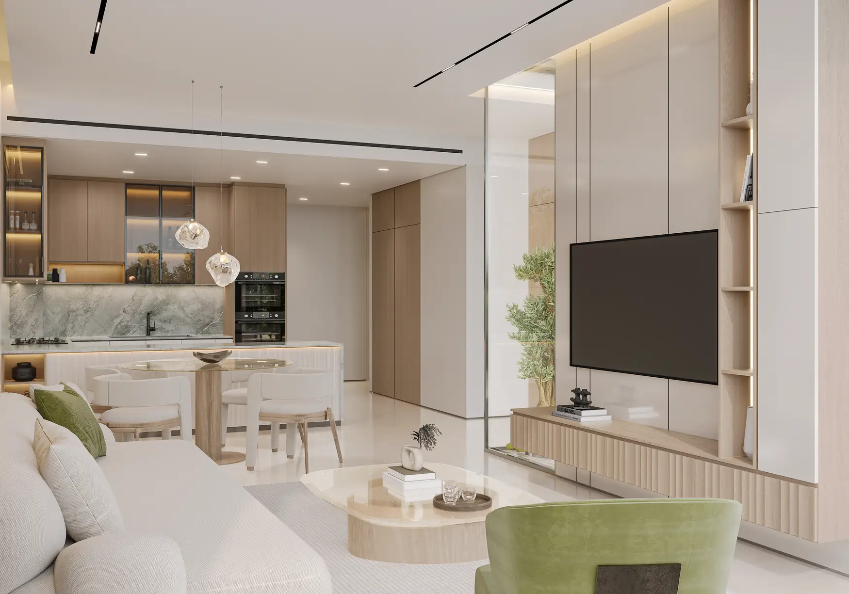 Living shown in the BARCO DEVELOPERS "Livia Residences" project catalogue, Dubai South, Dubai