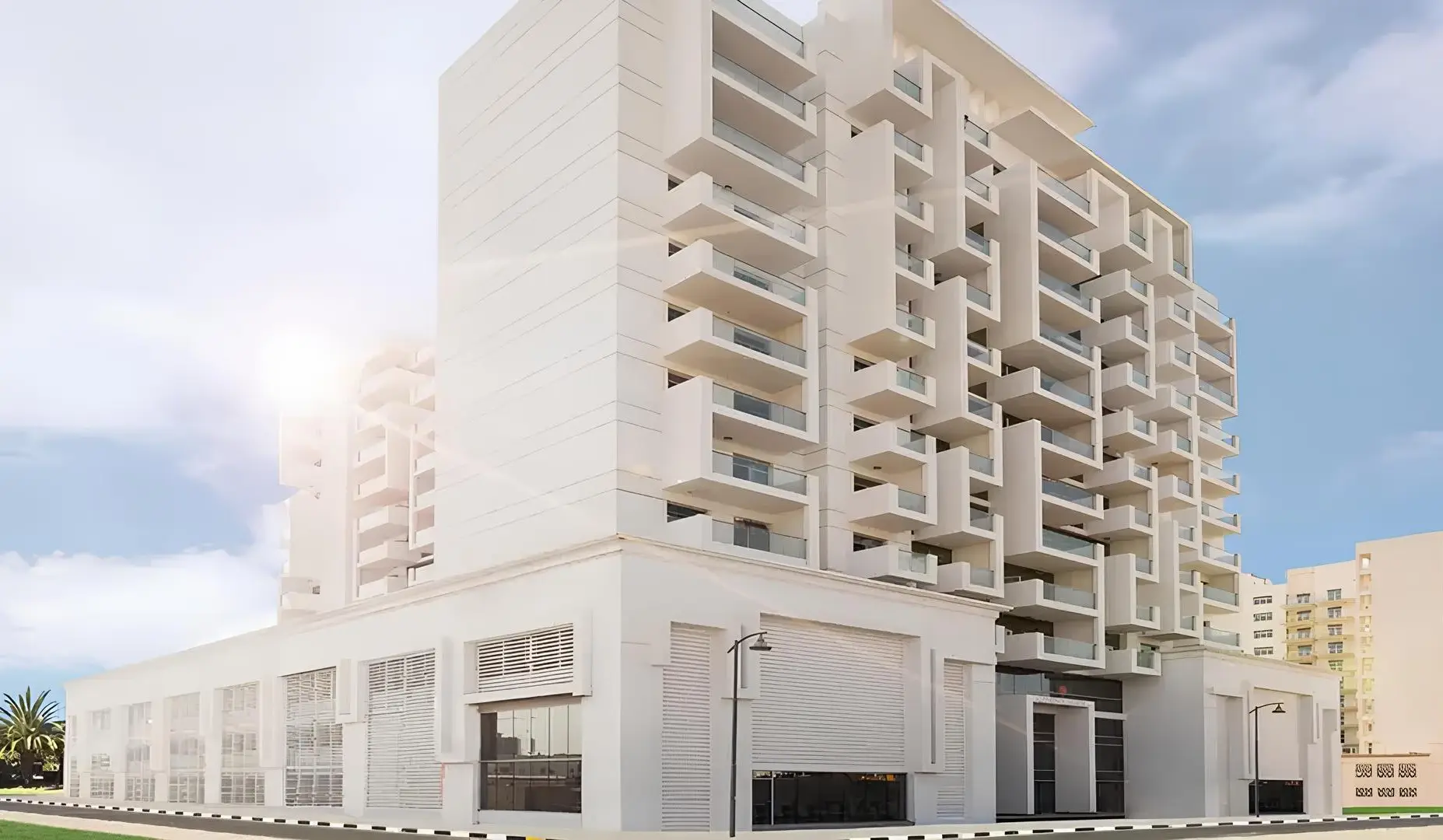 Residential Exterior shown in the AZIZI "Candace Acacia" project catalogue, Al Furjan, Dubai