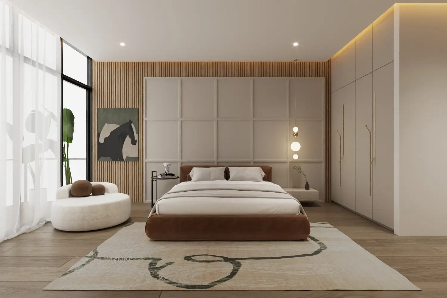 Residential Interior shown in the AMBER DEVELOPMENTS "Zenith Residences" project catalogue, Warsan 4, Dubai