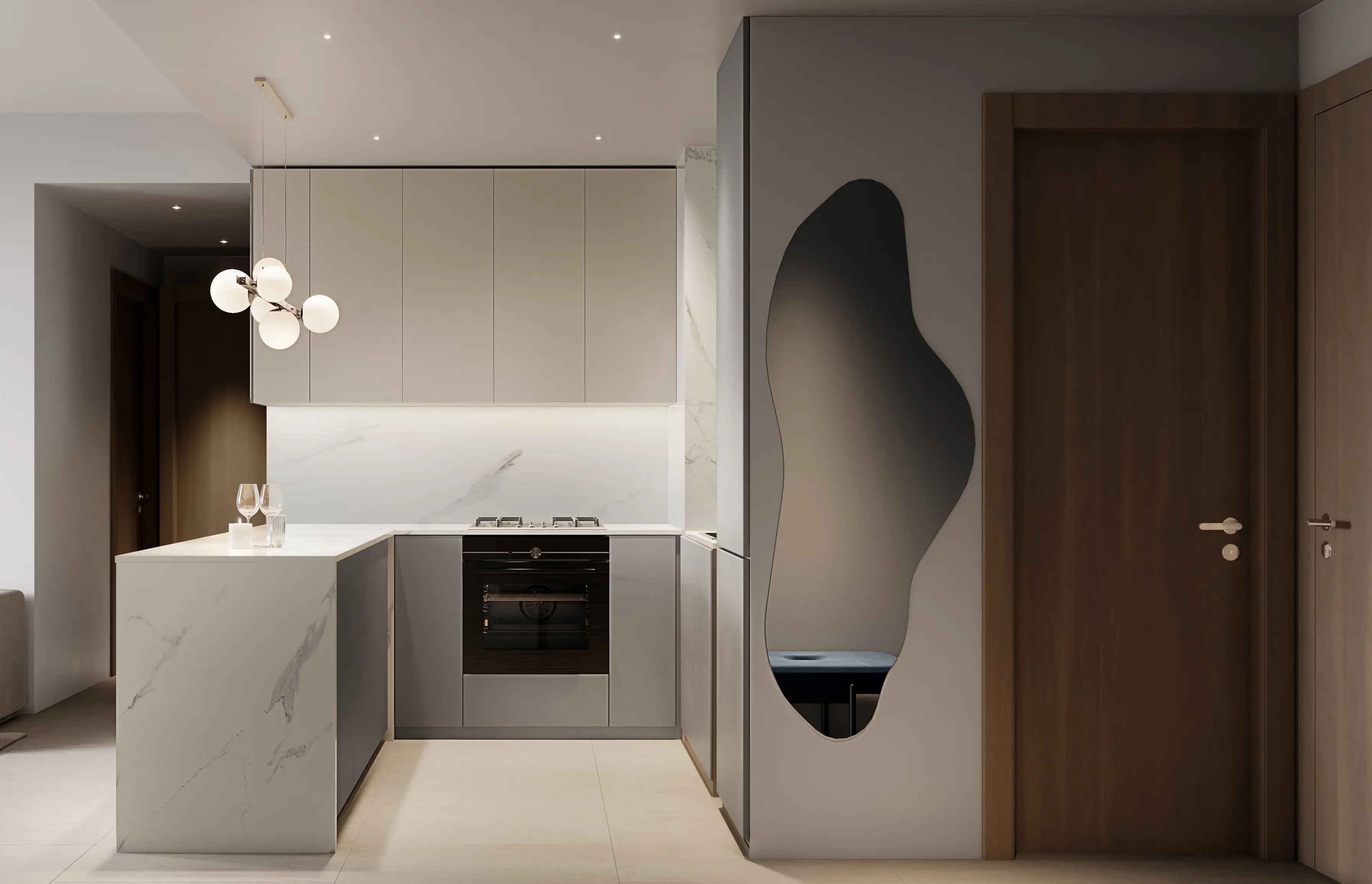 Kitchen shown in the OBJECT 1 "V1STARA House 2" project catalogue, Al Furjan, Dubai