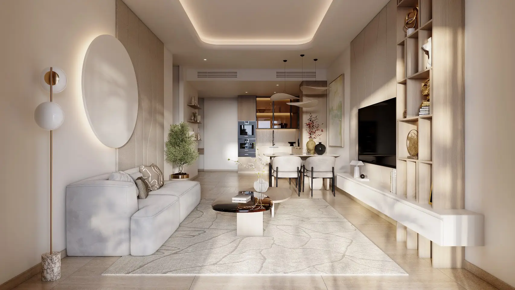 Living shown in the HRE DEVELOPMENT "Sky Hills ASTRA" project catalogue, Dubai Science Park, Dubai