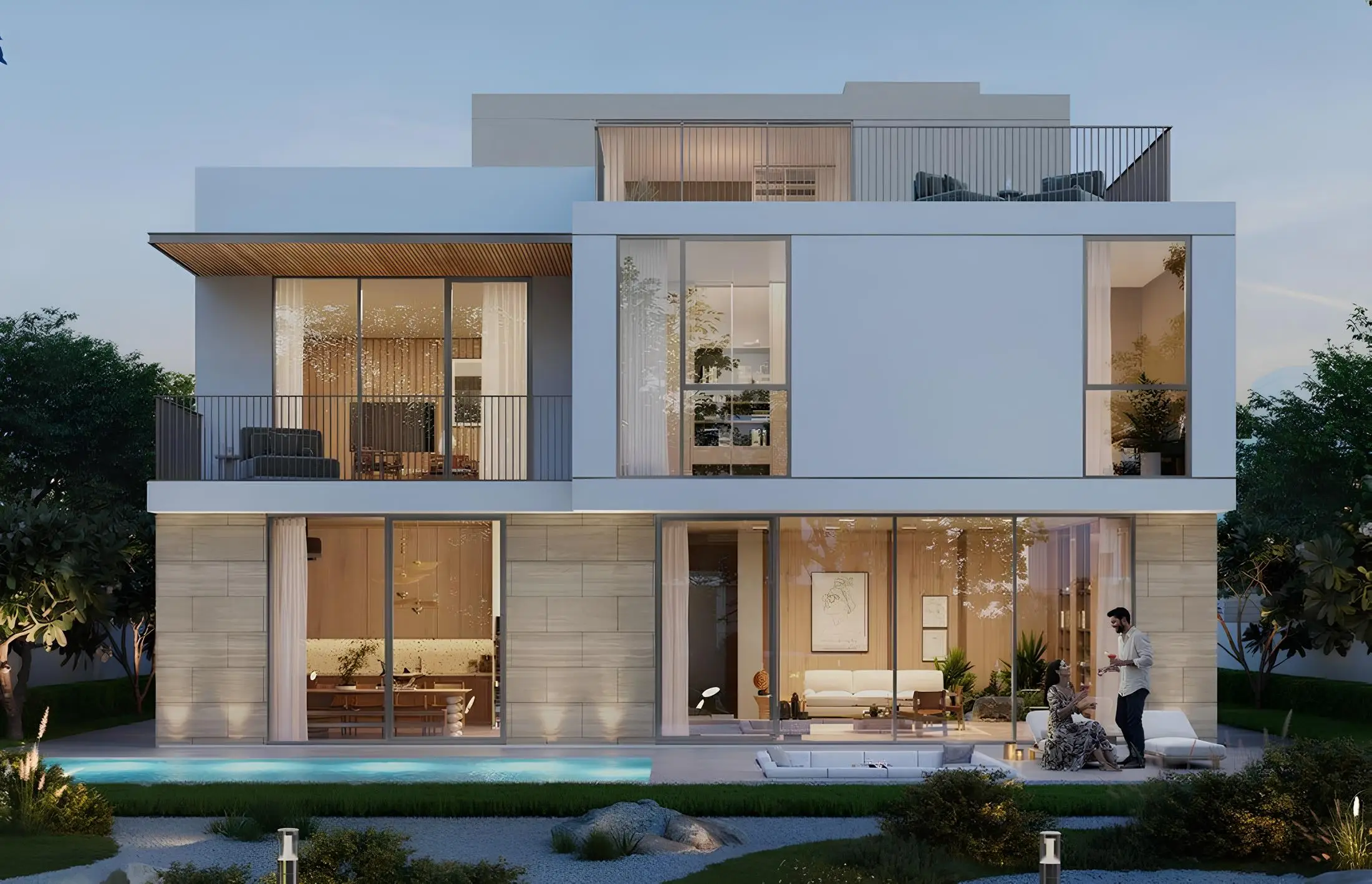 Residential exterior shown in the EMAAR "Ovelle" project catalogue, The Valley, Dubai