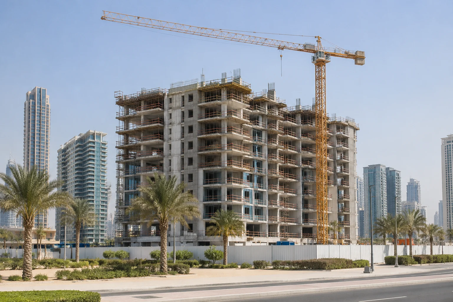 Residential construction in progress Residential construction in progress